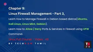 UFW Firewall Tutorial | Firewall Management in Debian Based Distros