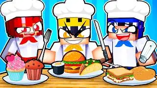 Having a CHEF FAMILY in Minecraft!