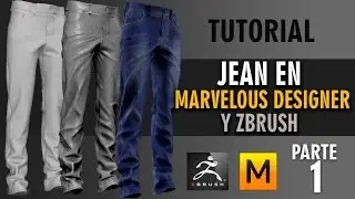 Tutorial Jean en Marvelous Designer y Zbrush ::: Parte 1