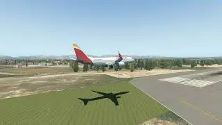 X Plane 11:  737-800 Zibo - LEPA: Good landing