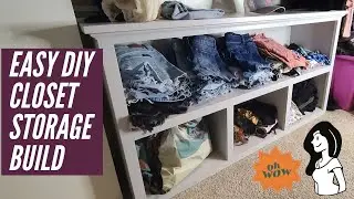 Easy DIY closet organizer