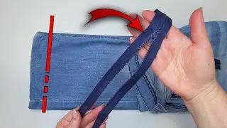 ✅Mysterious Sewing Techniques: How to Shorten Jeans Using a Zipper