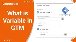 What is Variable in GTM | Google Tag Manager | Learn Digital Academy  2021