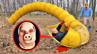 Slide eater eat John Pork found BLIPPI.EXE ZOMBI eater on SCP slide scary video Nikpig