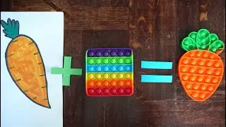 Pop it + Carrot = Carrot Pop it Toys Play Fidget Training