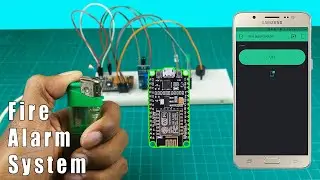 How to make a Fire alarm security system using Nodemcu | Fire alarm Nodemcu project  [Code,Circuit]