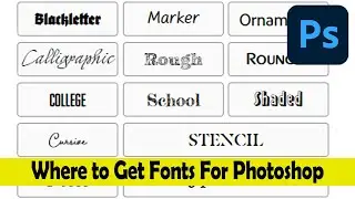 How and where to get Fonts for Photoshop