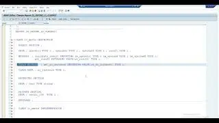 Video 01: SAP ABAP-OO objected programming  (2023) - LOCAL CLASS DEFINITION