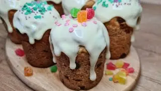Рецепт ГЛАЗУРИ за 1 минуту! Без яиц, не нужно взбивать и варить. Для кулича и не только!