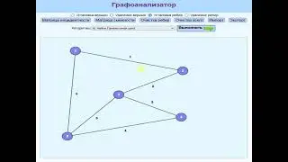 Графопостроитель и анализатор для ориентированных и неориентированных графов. Программа в JavaScript