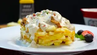 Loaded Alfredo Fries Recipe by Food Fusion