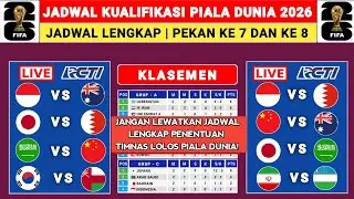 Jadwal Lengkap Kualifikasi Piala Dunia 2026 - Indonesia vs Australia - Kualifikasi Piala Dunia 2026