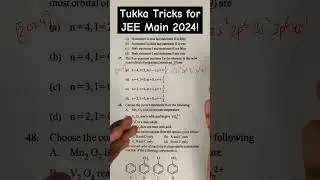 Chemistry tricks for JEE Main 2024❤️💯🔥| JEE 2024 tukka tricks 