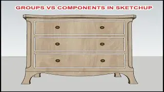 The difference between groups  and  components in sketchup