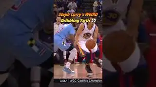 Steph Curry's WEIRD Dribbling Tactic 👀
