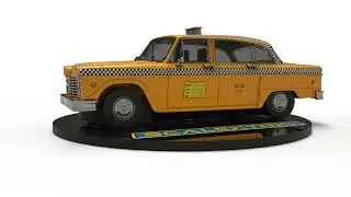 Scalextric 1/32-NYC Taxi-walk around
