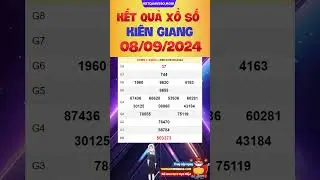 Xổ số Kiên Giang ngày 8 Tháng 9 - SXKG - XSKG 8/9 - Xổ số kiến thiết Kiên Giang #xsmn #xskg