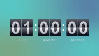 60 Min [ 1 Hour ] Countdown Flip Clock Timer