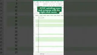 Unhide ALL rows and columns in Excel with just ONE click