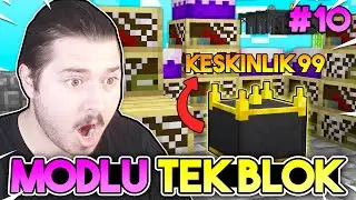 OP BÜYÜ MASASI!! | Modlu Tek Blok | Minecraft PE/Bedrock Edition | #10
