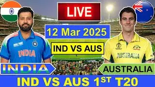 🔴Live: India vs Australia 1st T20 | IND vs AUS 2025 | Live Cricket Match Today | Cricket