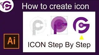 How To Create Simple Icon in Illustrator Easily | Create Logo in Illustrator