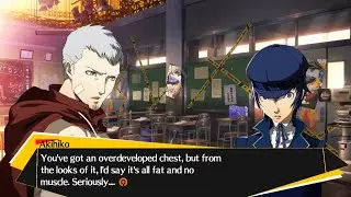 Persona 4 Arena | Akihiko Gives Naoto Body Advice