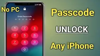 How To Unlock Any iPhone Screen Passcode Without Computer || Factory Reset Screen Locked iPhone