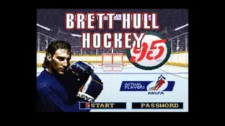 SNES Brett Hull Hockey 95 gameplay overview (no commentary)