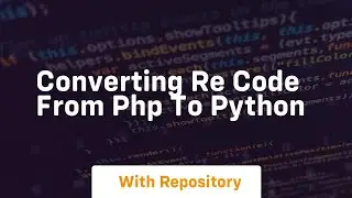 Converting RE code from PHP to Python