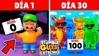 Sobrevivo a 30 Días en STUMBLE GUYS EXTREMO...😱