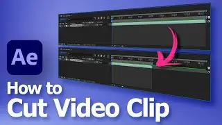 After Effects How to Cut Video Clip with shortcut