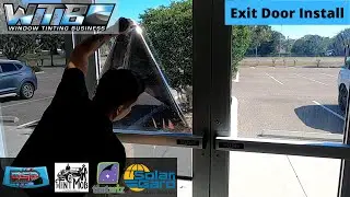 Exit Door Install | How to tint