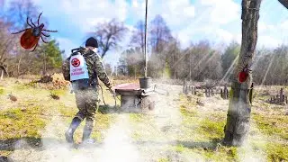 Вчера боролись с бобрами, а сегодня истребляем клещей на хуторском участке