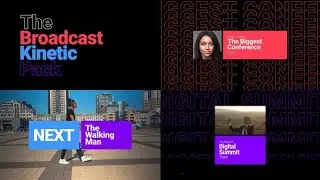 Broadcast Kinetic Pack | After Effects Template