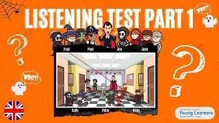 English Listening Practice test for Cambridge YLE Movers/Flyers. Halloween edition (Free PDF)
