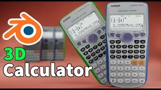 Calculator in Blender - Make a calculator - scientific calculator tutorial