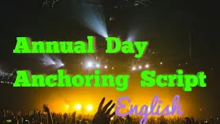 Annual  day  Anchoring  script