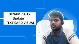 POWER BI | How to Dynamically update the Card Visual based on selection using Concatenate
