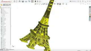 Design The Eiffel Tower in Solidworks - Solidworks tutorial design a mockup