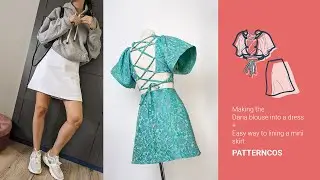 De la blusa Daria a vestido!! HACK + Cómo forrar una minifalda de forma SENCILLA 🌸 ENG SUBS 🌸