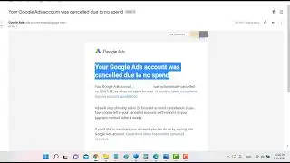 How To Fix The Your Google Ads Account Was Cancelled Due To No Spend Problem l