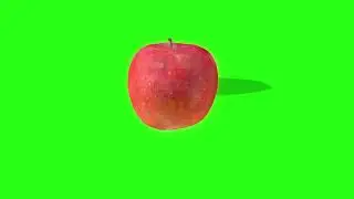 100%Copyright Free animated 3d Apple Green Screen Effect | Chroma Key | Royalty Free | animation |