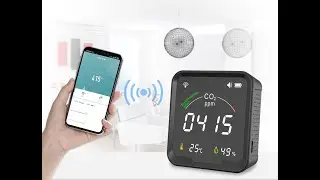 WiFi Co2 air quality detector test meters-Tuya APP