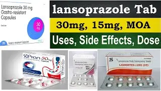 Lansoprazole 30 mg, 15 mg, - lansoprazole orally disintegrating tablets 15 mg, 30 mg, Uses, MOA