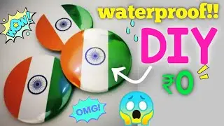 DIY Waterproof tricolour Indian badge |Republic Day craft ideas easy | Republic Day | Art and Craft