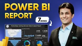 How to create Power BI Dashboard (Report) in 7 Minutes in Power BI Desktop | 