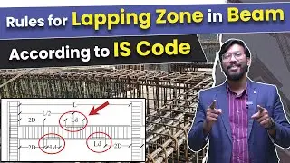 🤔 Lapping Zone क्या होता है? Rules For Lapping Zone in Beam | IS Code for Lapping Zone with Example!