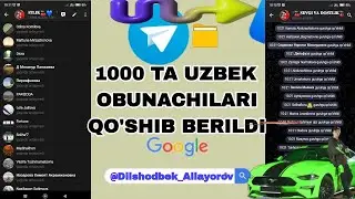 🔵👥Telegram Kanalga VA Guruhlarga Jonli Uzbek 🇺🇿Obuncahlar Ko'payt8rib beramiz