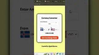 I created A Currency converter 